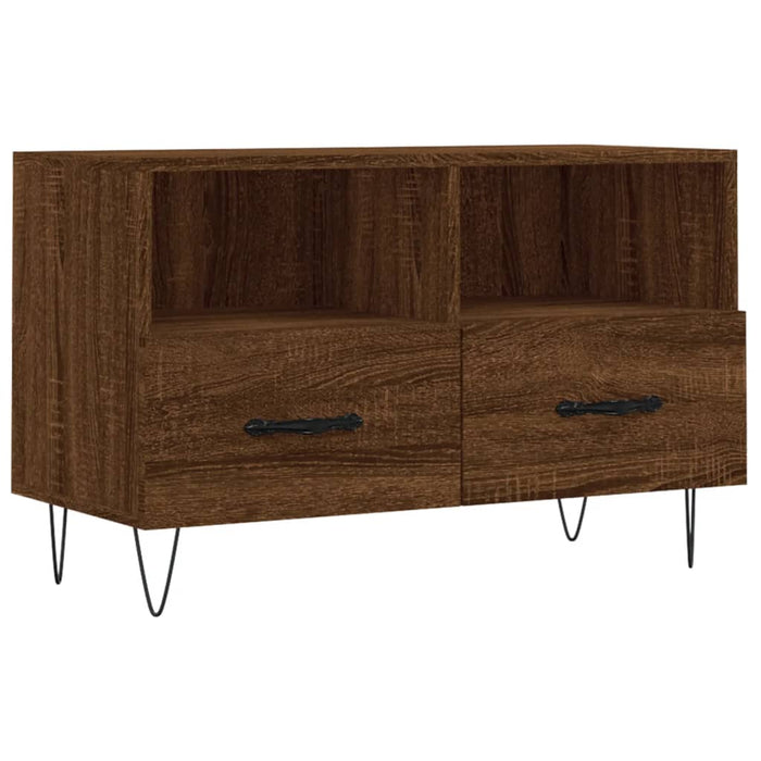 TV-Schrank Braun Eichen-Optik 80x36x50 cm Holzwerkstoff