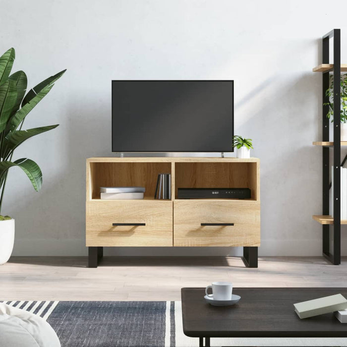 TV-Schrank Sonoma-Eiche 80x36x50 cm Holzwerkstoff