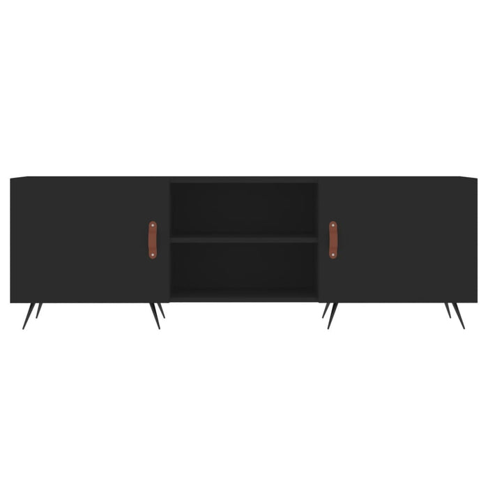 TV-Schrank Schwarz 150x30x50 cm Holzwerkstoff
