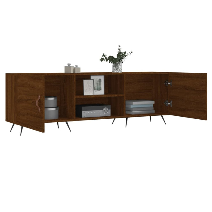 TV-Schrank Braun Eichen-Optik 150x30x50 cm Holzwerkstoff