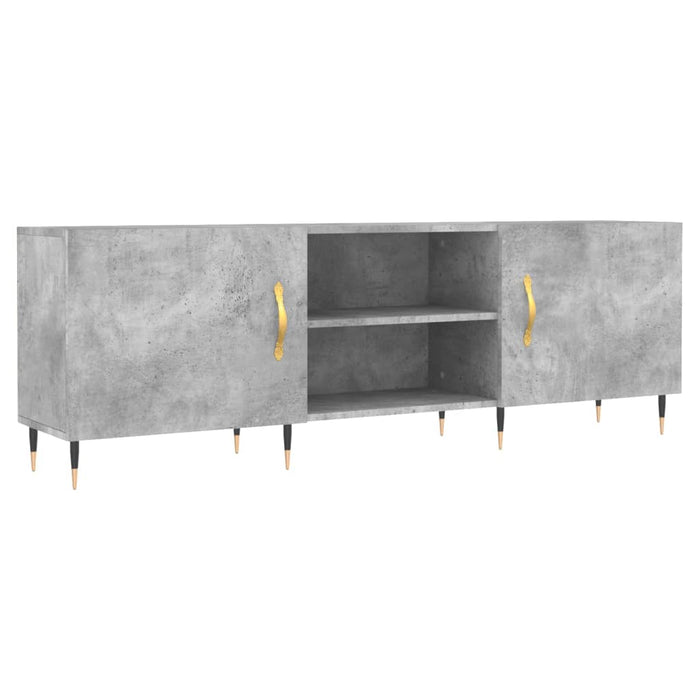 TV-Schrank Betongrau 150x30x50 cm Holzwerkstoff