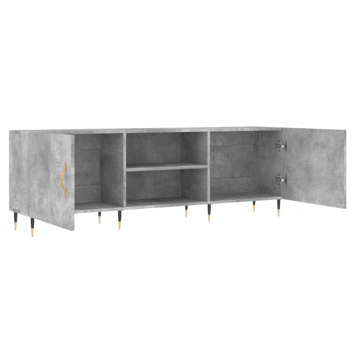 TV-Schrank Betongrau 150x30x50 cm Holzwerkstoff