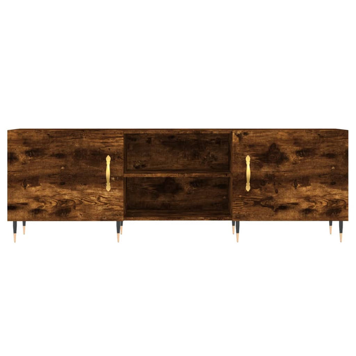 TV cabinet smoked oak 150x30x50 cm wood material