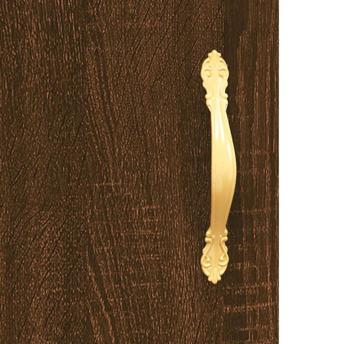 TV cabinet brown oak look 150x30x50 cm wood material