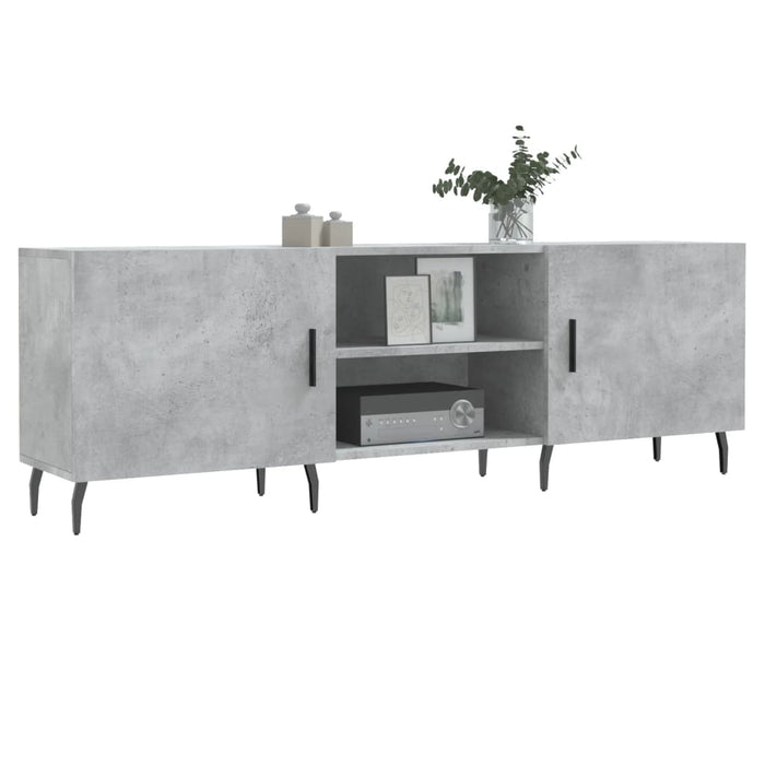 TV-Schrank Betongrau 150x30x50 cm Holzwerkstoff