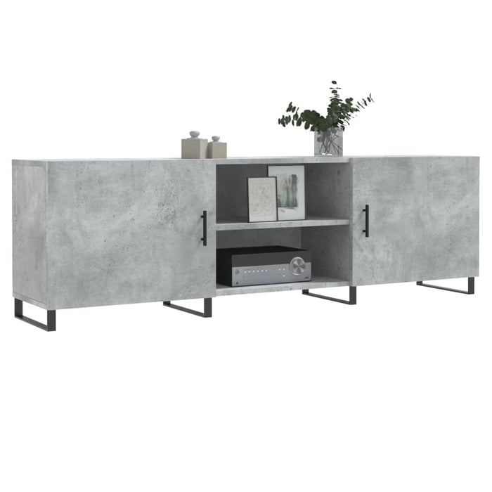 TV-Schrank Betongrau 150x30x50 cm Holzwerkstoff