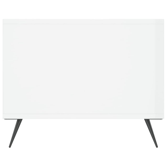 Couchtisch Hochglanz-Weiß 102x50x40 cm Holzwerkstoff