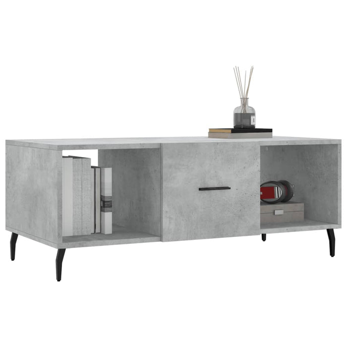 Couchtisch Betongrau 102x50x40 cm Holzwerkstoff