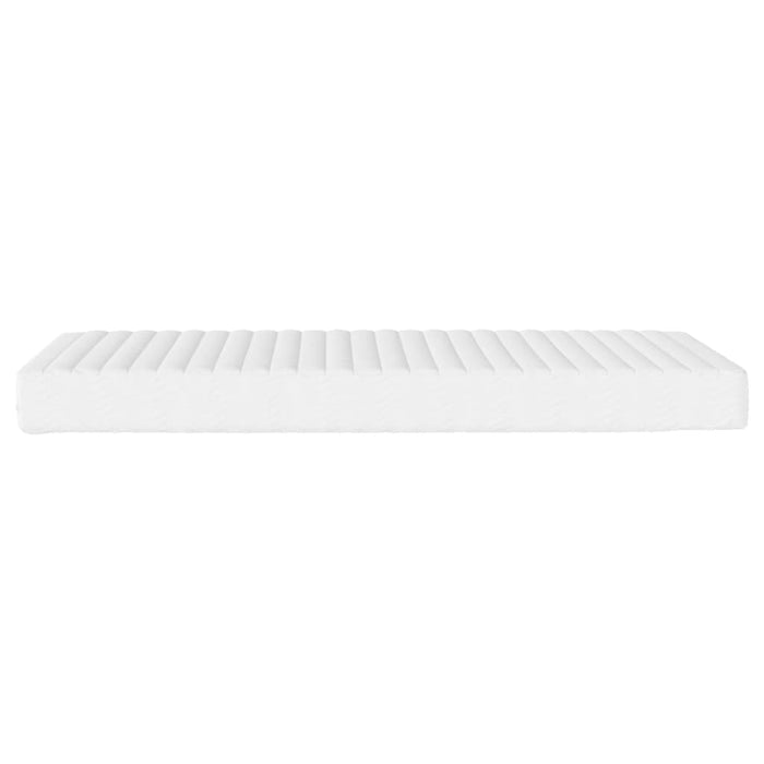 Foam mattress white 140x190 cm hardness H2 H3