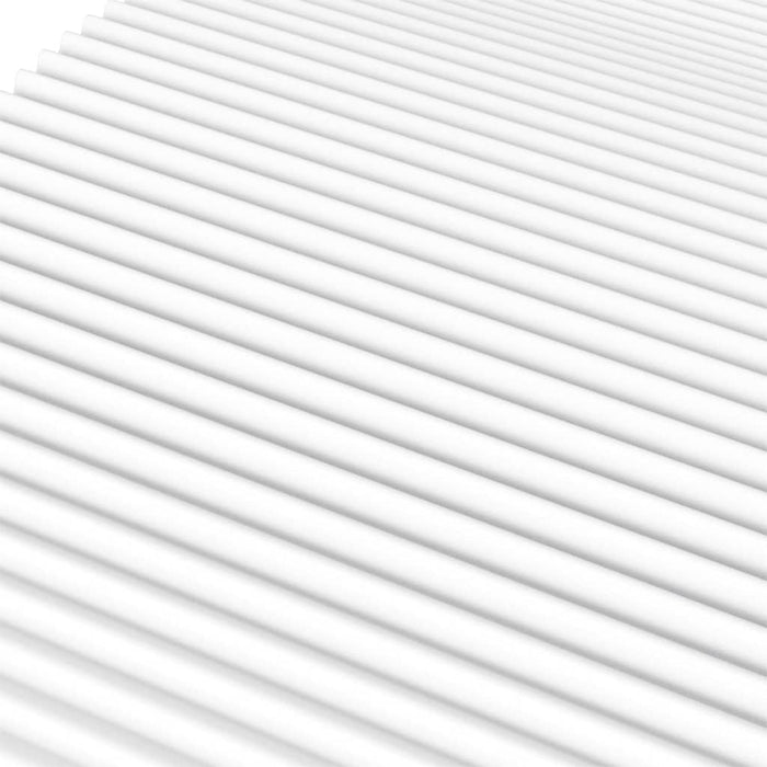 Foam mattress white 140x190 cm hardness H2 H3