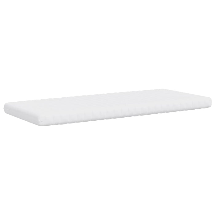 Foam mattress white 90x190 cm 7-zone hardness 20 ILD