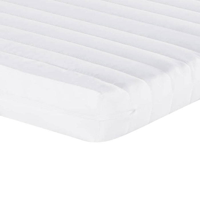 Foam mattress white 90x200 cm 7-zone hardness 20 ILD