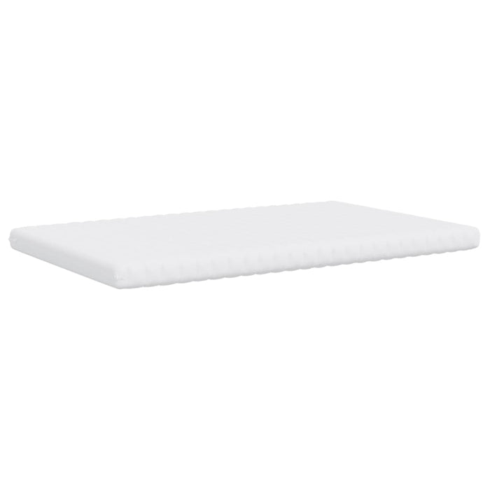 Foam mattress white 140x190 cm 7-zone hardness 20 ILD