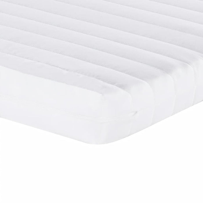 Foam mattress white 140x190 cm 7-zone hardness 20 ILD