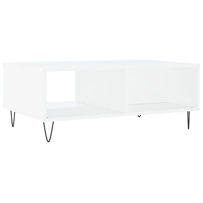 Couchtisch Weiß 90x60x35 cm Holzwerkstoff