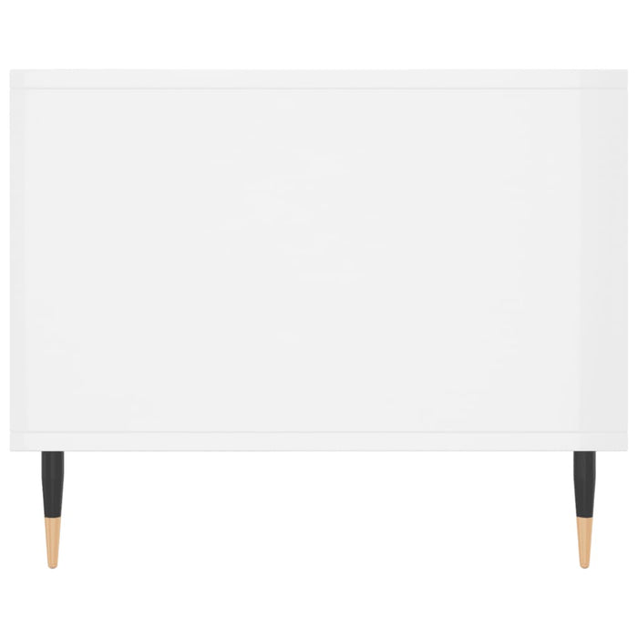 Couchtisch Hochglanz-Weiß 90x50x40 cm Holzwerkstoff