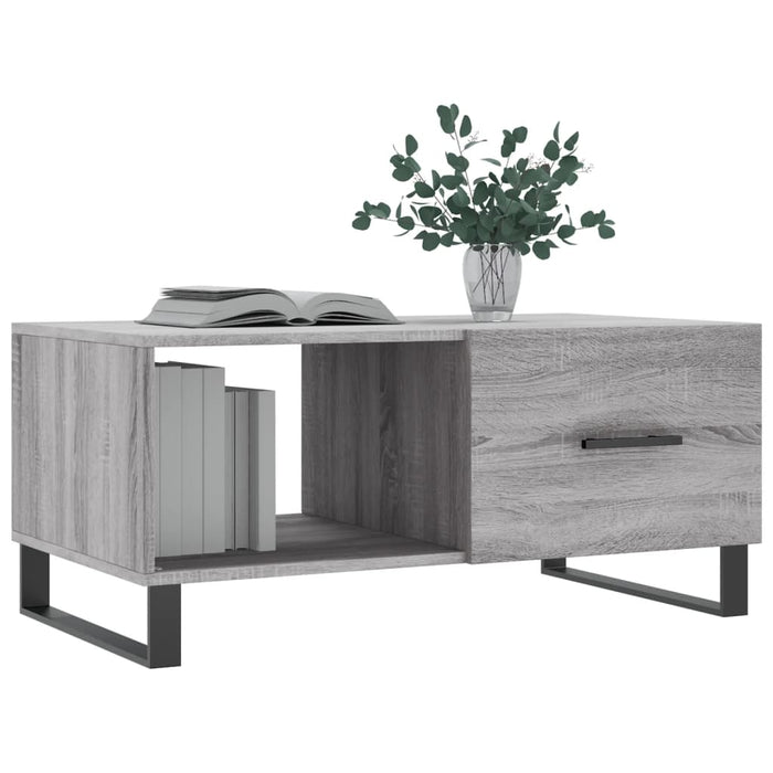 Couchtisch Grau Sonoma 90x50x40 cm Holzwerkstoff