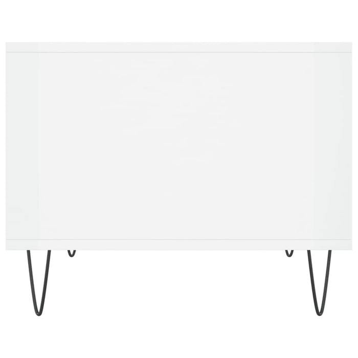 Couchtisch Hochglanz-Weiß 60x50x40 cm Holzwerkstoff