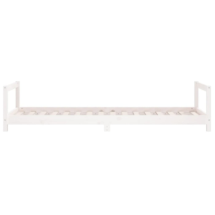 Children's bed white 90x200 cm solid pine wood