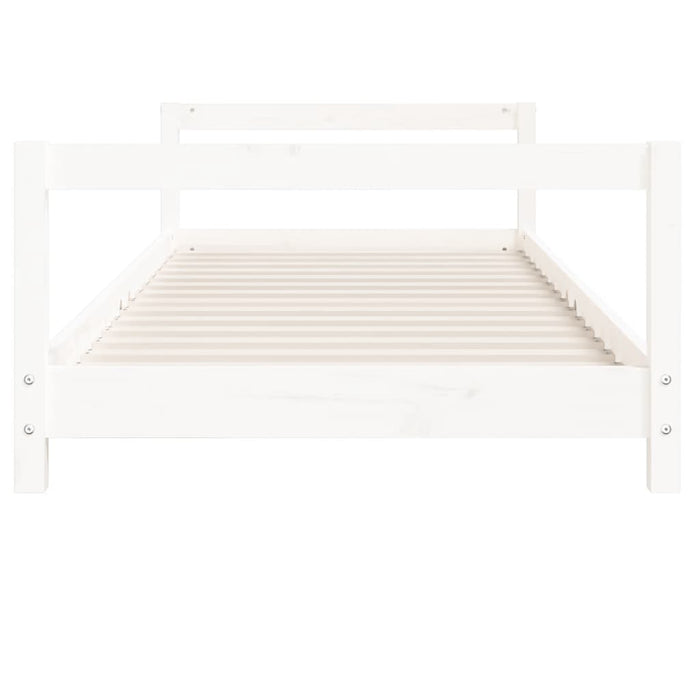 Children's bed white 80x160 cm solid pine wood
