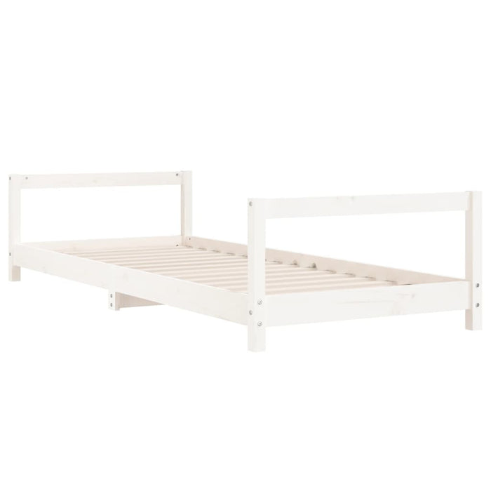 Children's bed white 90x190 cm solid pine wood