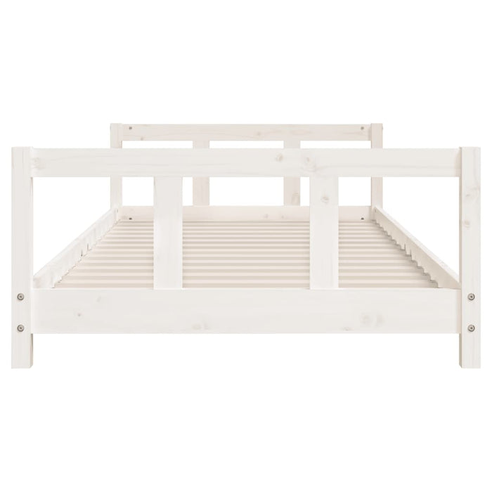 Children's bed white 90x200 cm solid pine wood