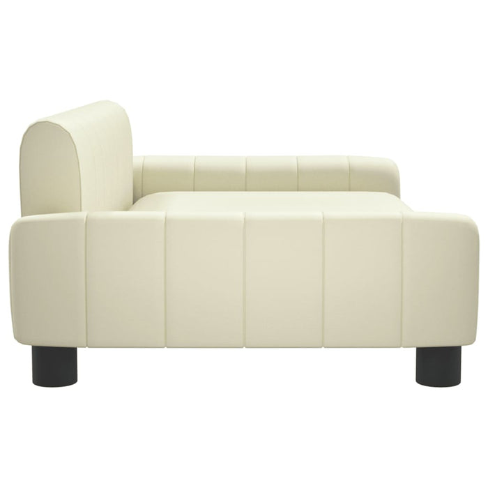 Kindersofa Creme 90x53x30 cm Kunstleder