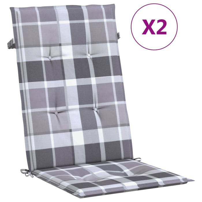 Gartenstühle mit Kissen 2 Stk. Massivholz Teak