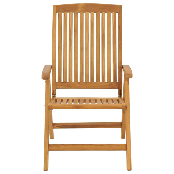 Garden chairs with cushions 8 pieces. Solid teak wood