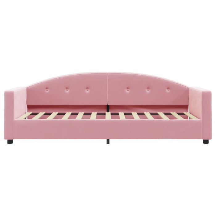 Tagesbett mit Matratze Rosa 80x200 cm Samt