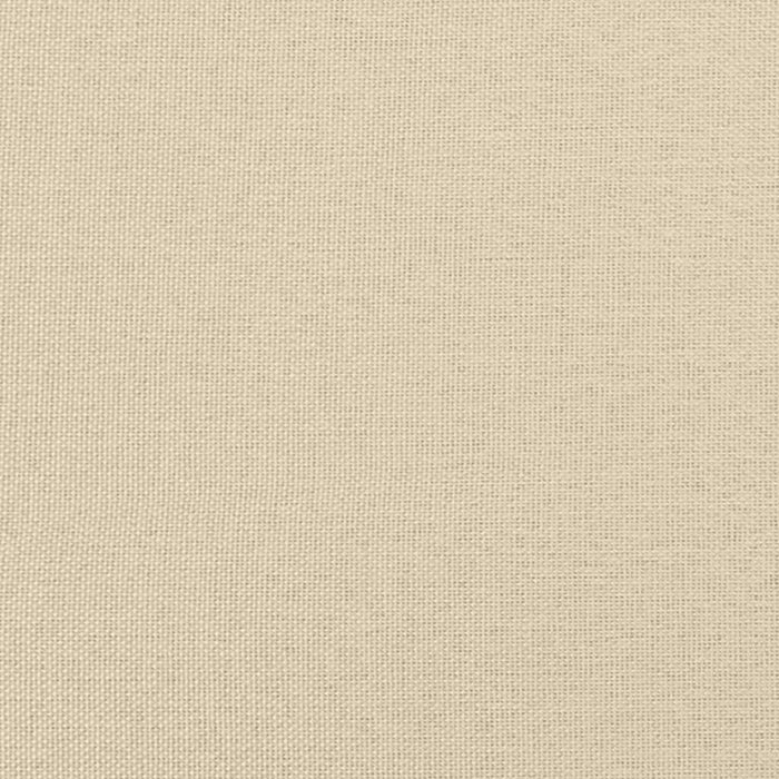 Tagesbett Ausziehbar mit Matratzen Creme 100x200 cm Stoff