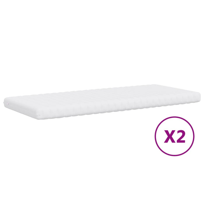 Tagesbett Ausziehbar mit Schubladen Weiß 90x200 cm Kunstleder