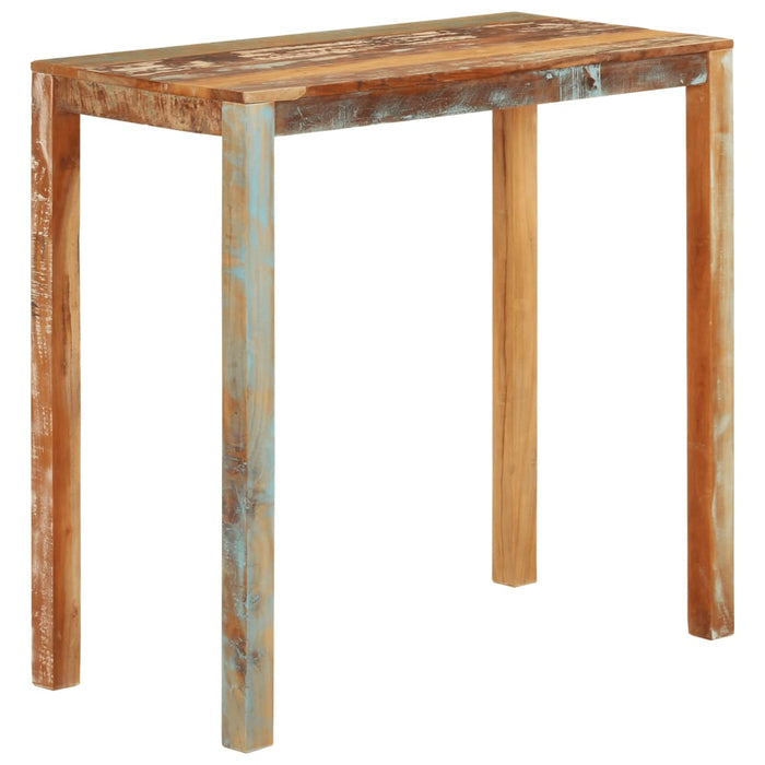Bar table 112x55x108 cm reclaimed solid wood