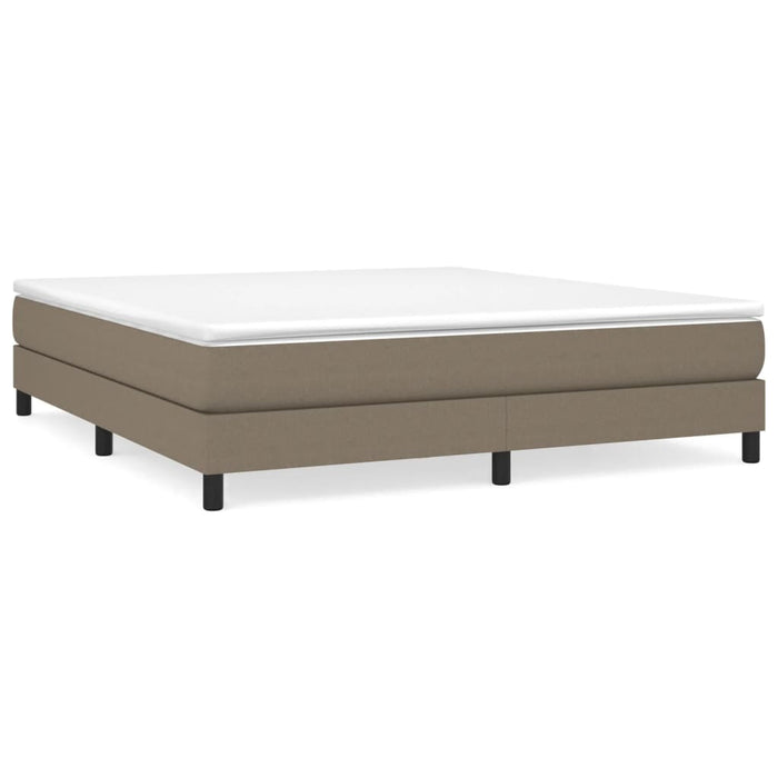 Boxspringbett mit Matratze Taupe 180x200 cm Stoff