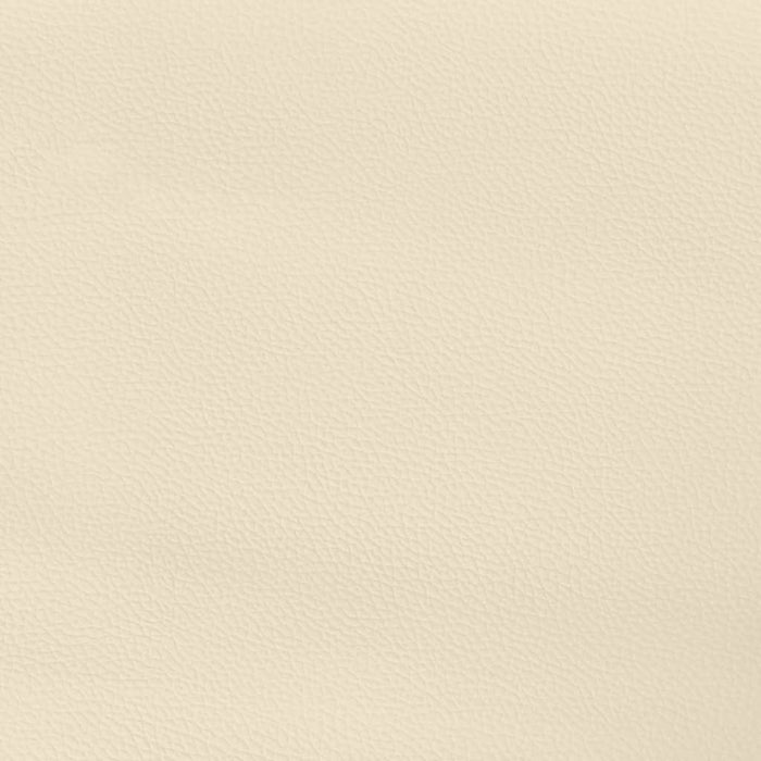 Boxspringbett mit Matratze Creme 200x200 cm Kunstleder