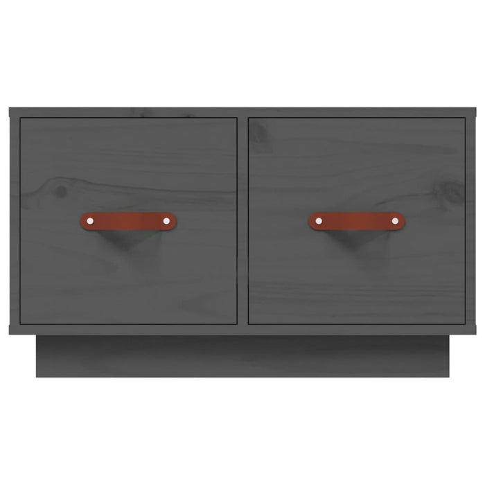 Couchtisch Grau 60x53x35 cm Massivholz Kiefer