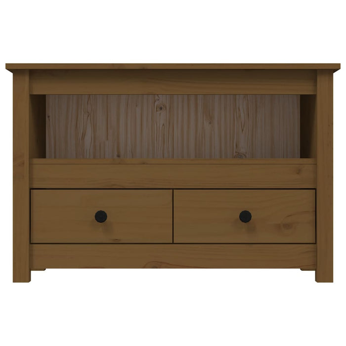 TV-Schrank Honigbraun 79x35x52 cm Massivholz Kiefer