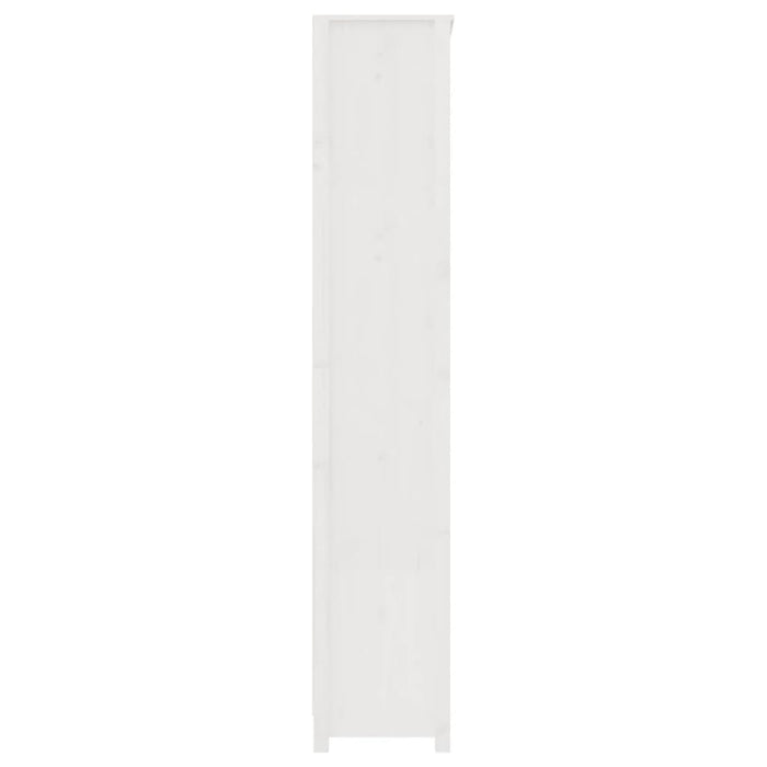 Bücherregal Weiß 80x35x183 cm Massivholz Kiefer