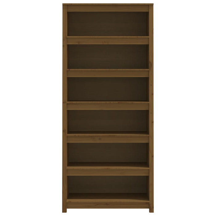 Bookcase honey brown 80x35x183 cm solid pine wood