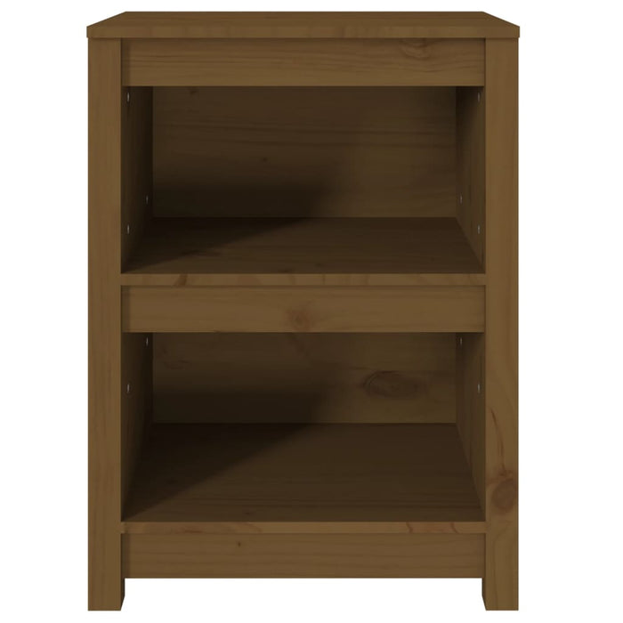 Bookcase honey brown 50x35x68 cm solid pine wood