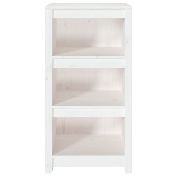 Bookcase white 50x35x97 cm solid pine wood