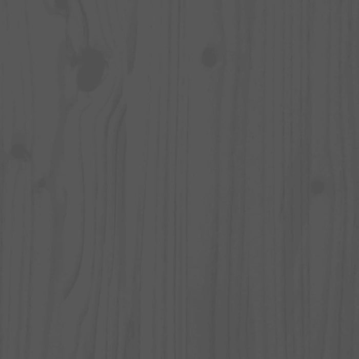 Bücherregal Grau 50x35x125,5 cm Massivholz Kiefer