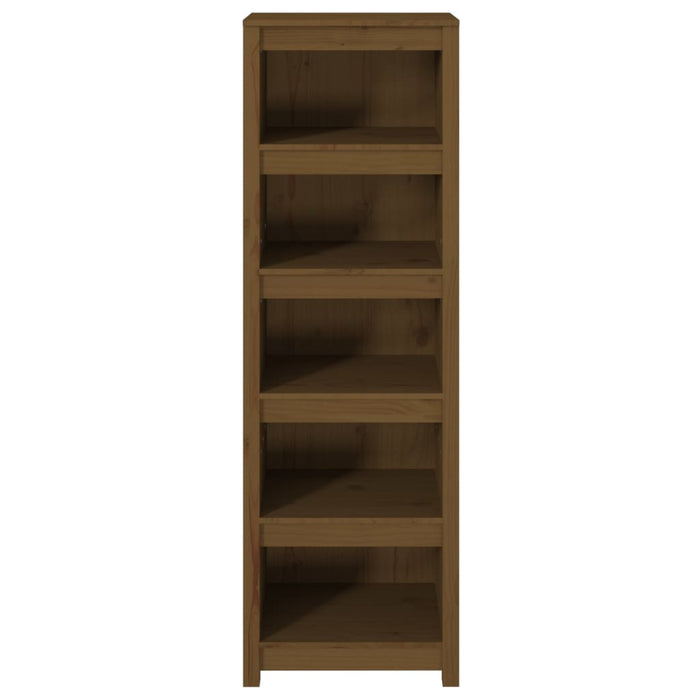 Bookcase honey brown 50x35x154 cm solid pine wood