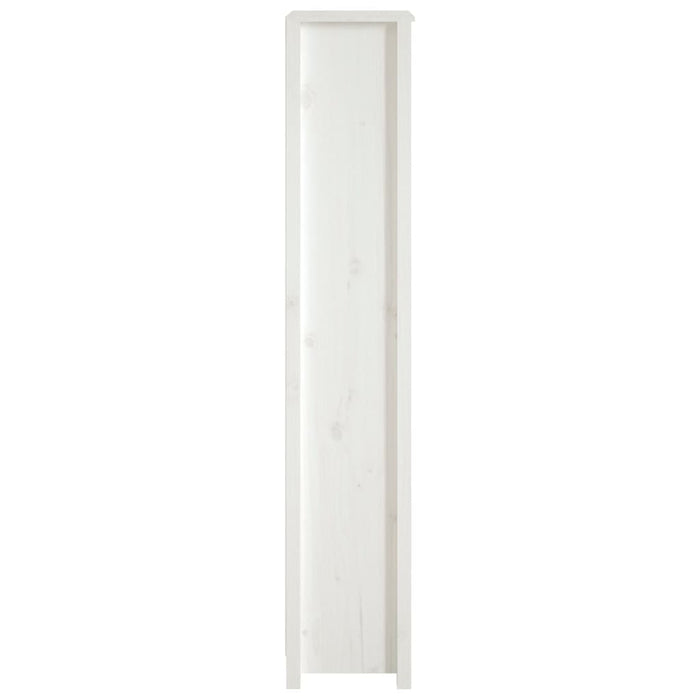 Bücherregal Weiß 50x35x183 cm Massivholz Kiefer