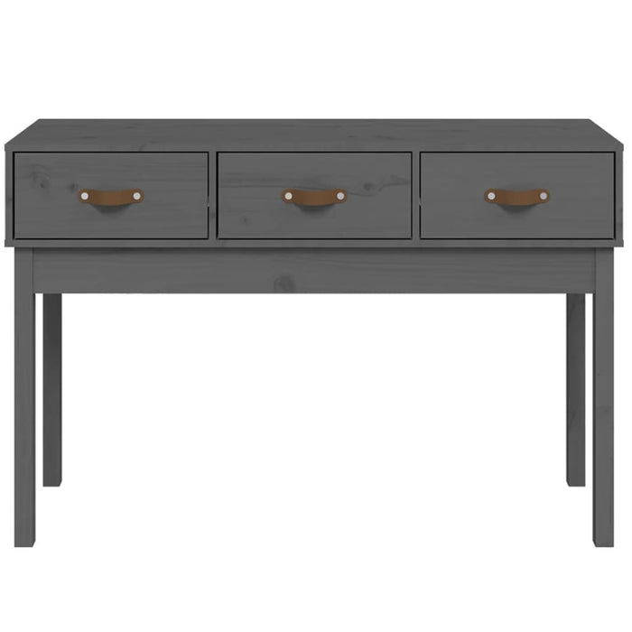 Console table gray 114x40x75 cm solid pine wood