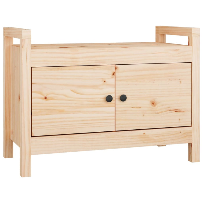 Hall bench 80x40x60 cm solid pine wood