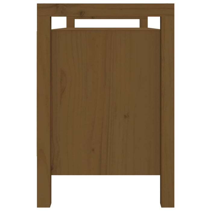 Hall bench honey brown 110x40x60 cm solid pine wood