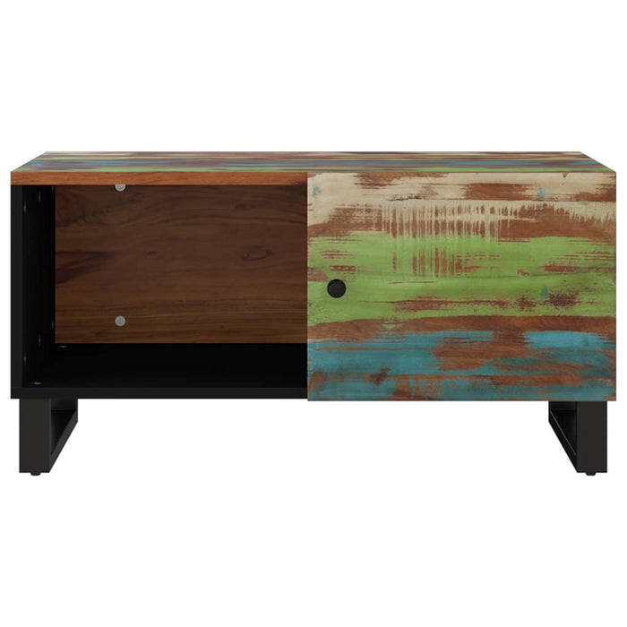 Coffee table 80x50x40 cm reclaimed solid wood &amp; wood-based material