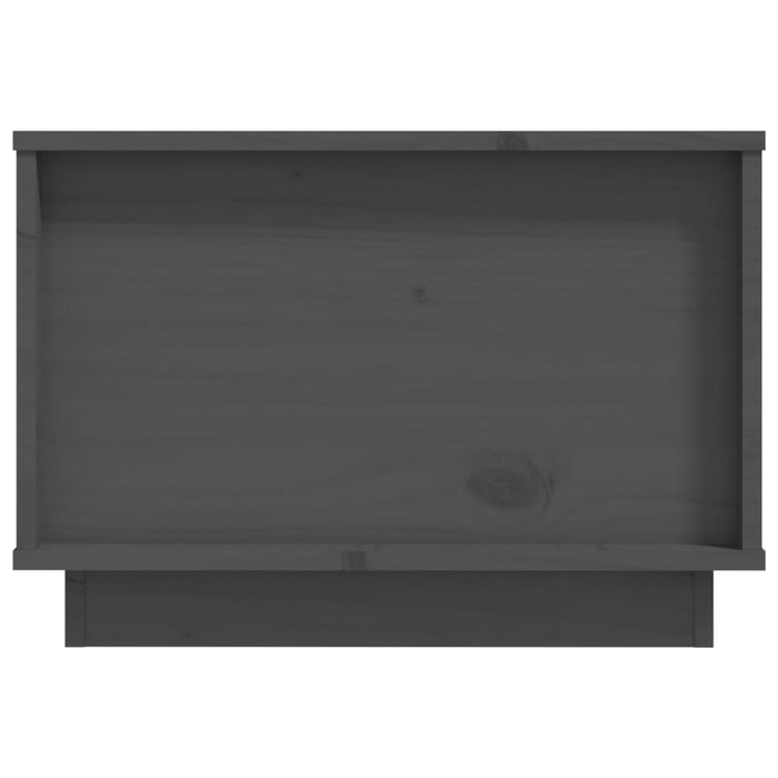 Couchtisch Grau 60x50x35 cm Massivholz Kiefer