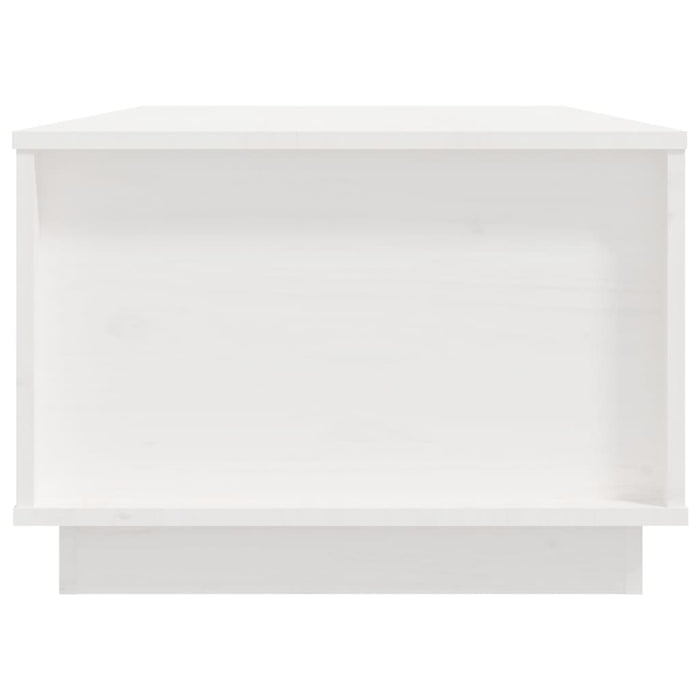 Couchtisch Weiß 100x50x35 cm Massivholz Kiefer